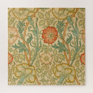 Quebra-cabeça Rosa e Rosa por William Morris Vintage Floral