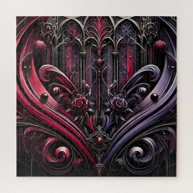 Quebra-cabeça Rosa gótico (Vertical)