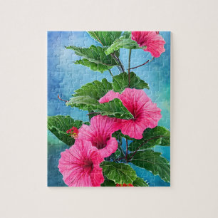 Quebra-cabeça Rosa Hibiscus
