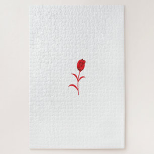 Quebra-cabeça Rosa Madder, Lava Vermelho, Design floral