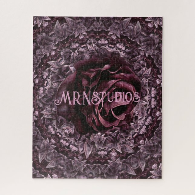 Quebra-cabeça Rosa Mandala (Vertical)