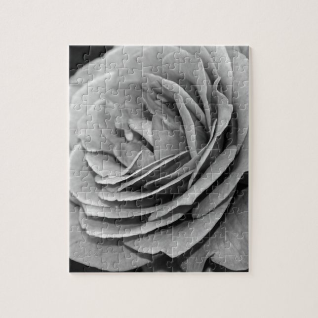 Quebra-cabeça Rosa Preto e Branco (Vertical)