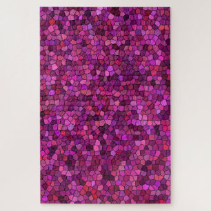 Quebra-cabeça Rosa Púrpura do Mosaico