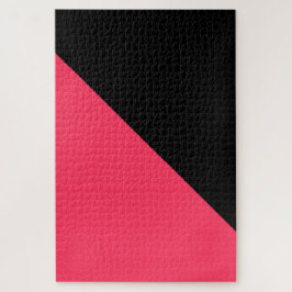 Quebra-cabeça Rosa Quente e Preto