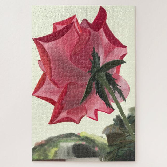 Quebra-cabeça Rosa Rosa (Vertical)