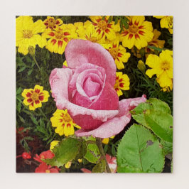Quebra-cabeça Rosa Rosa Rosa Rosa Rosa Rosa Rosa Rosa e Flores A