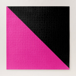 Quebra-cabeça Rosa Vibrante e Preto