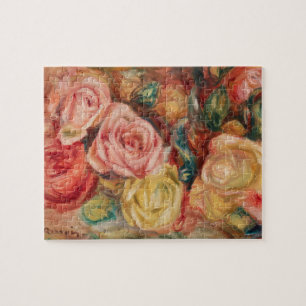 Quebra-cabeça Rosas (1912) apresentada por Pierre-Auguste Renoir