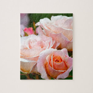 Quebra-cabeça Rosas cor-de-rosa elegantes