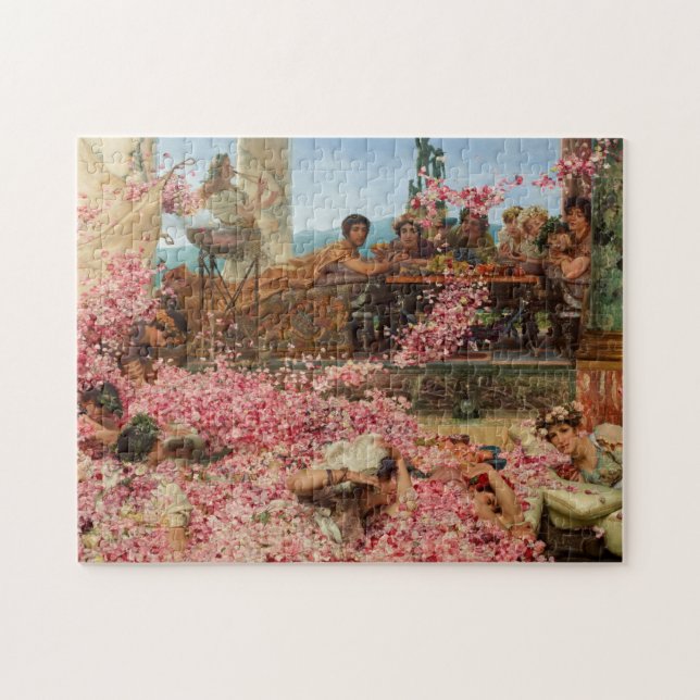 Quebra-cabeça Rosas de Heliogabalus por Lawrence Alma-Tadema (Horizontal)