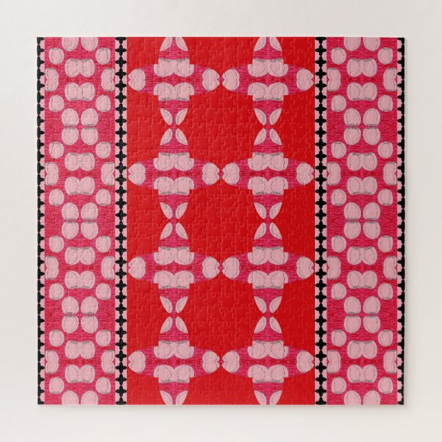 Quebra-cabeça Rosas E Ondas Trevos (Vertical)