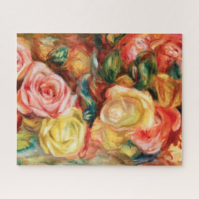 Quebra-cabeça Rosas por Pierre Auguste Renoir (Horizontal)
