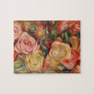 Quebra-cabeça Rosas por pintura impressionista do Renoir
