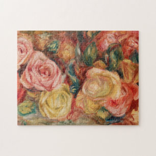 Quebra-cabeça Rosas por pintura impressionista do Renoir