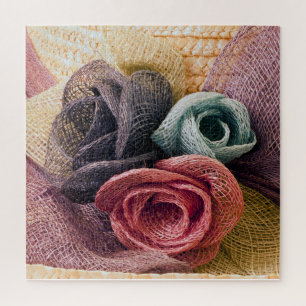 Quebra-cabeça Rosas Raffia