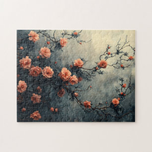 Quebra-cabeça Rosas Rosa Subindo Vinha Moody