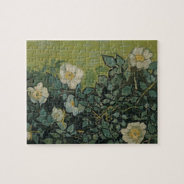 Quebra-cabeça Rosas selvagens de Vincent van Gogh (Horizontal)