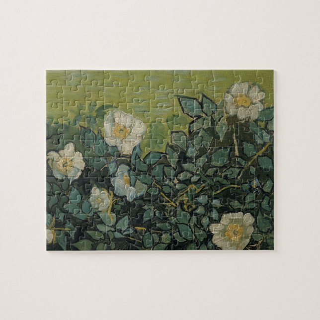 Quebra-cabeça Rosas Silvestres por Vincent van Gogh (Horizontal)