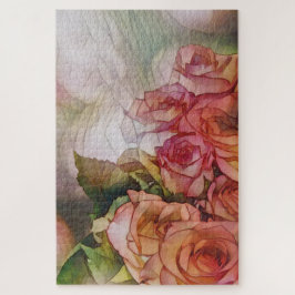 Quebra-cabeça Rosas vermelhas À Luz Solar Vidraça