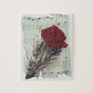 Quebra-cabeça <Rose and Music> por Kim Koza 2