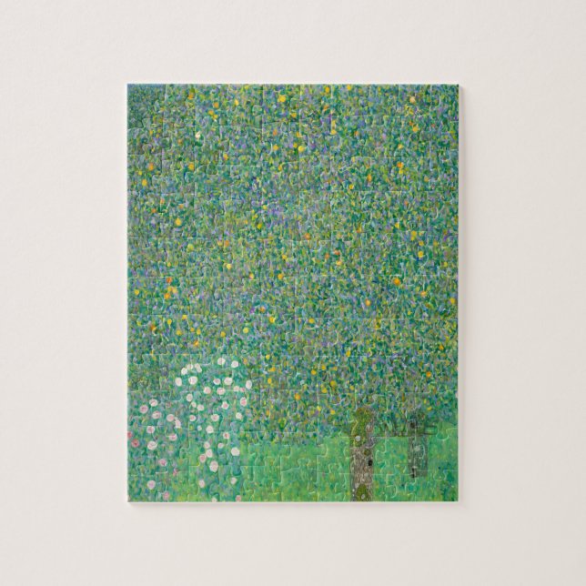 Quebra-cabeça Rosebushes sob as árvores por Gustav Klimt (Vertical)