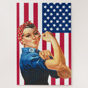 Quebra-cabeça Rosie Riveter com Sinalizador