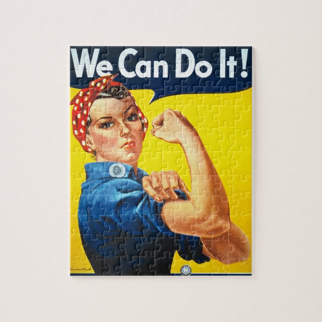 Quebra-cabeça Rosie Riveter Vintage (Vertical)