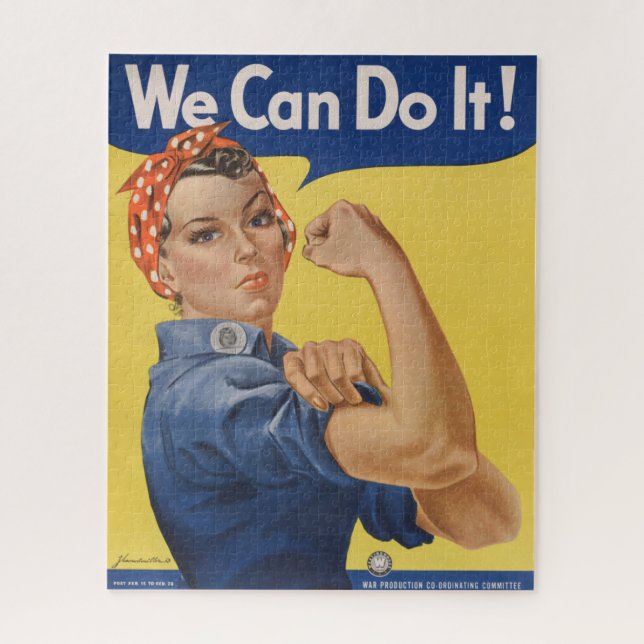 Quebra-cabeça Rosie the Riveter: Forte Empoderamento feminino (Vertical)