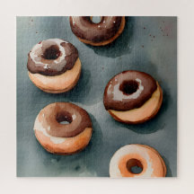 Rosquinhas de chocolate Aquarela