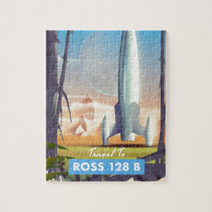 Quebra-cabeça Ross 128 B poster de ficção científica