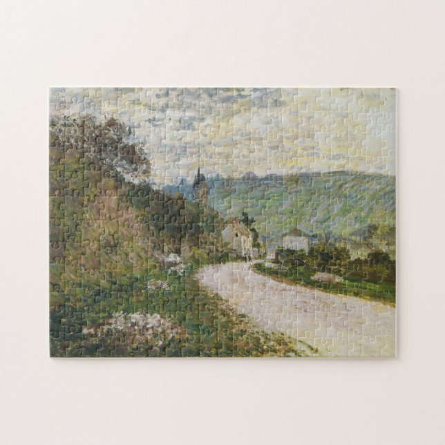 Quebra-cabeça Rota para Vetheuil Monet Fine Art (Horizontal)