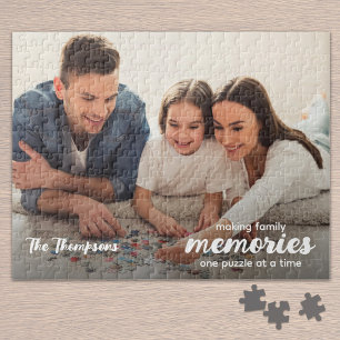 Quebra-cabeça Roteiro Moderno Fazendo Memórias Foto da Família