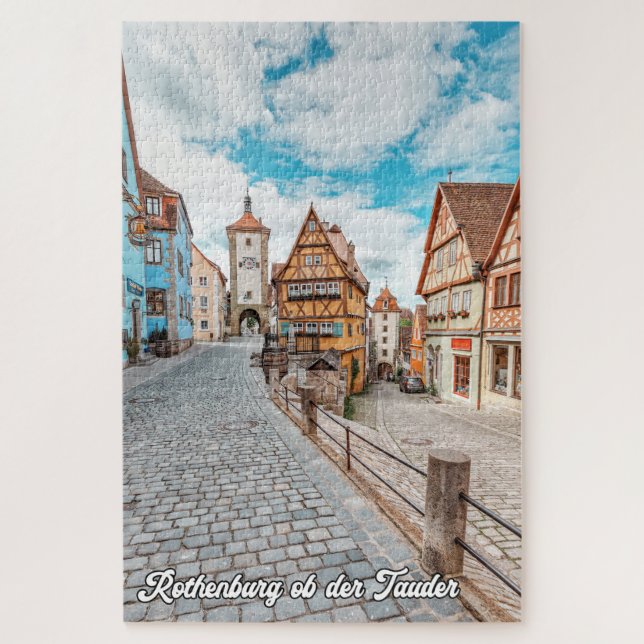 Quebra-cabeça Rothenburg ob der Tauber, Alemanha (Vertical)