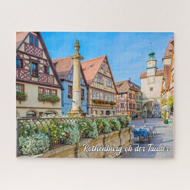 Quebra-cabeça Rothenburg ob der Tauber, Alemanha (Horizontal)