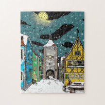 Rothenburg ob der Tauber Alemanha no Natal