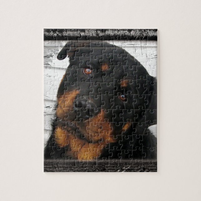 Quebra-cabeça Rottweiler personalizado (Vertical)
