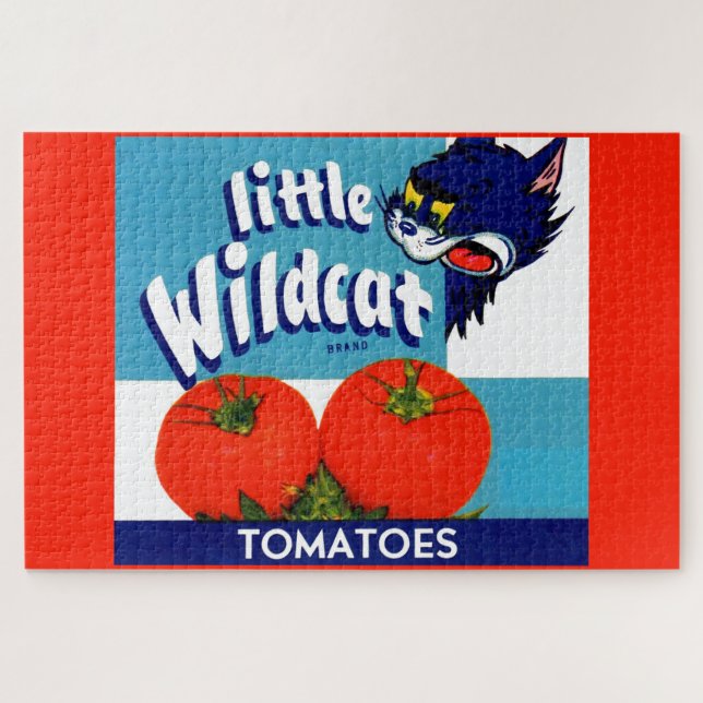 Quebra-cabeça Rótulo da caixa de tomate Wildcat (Horizontal)
