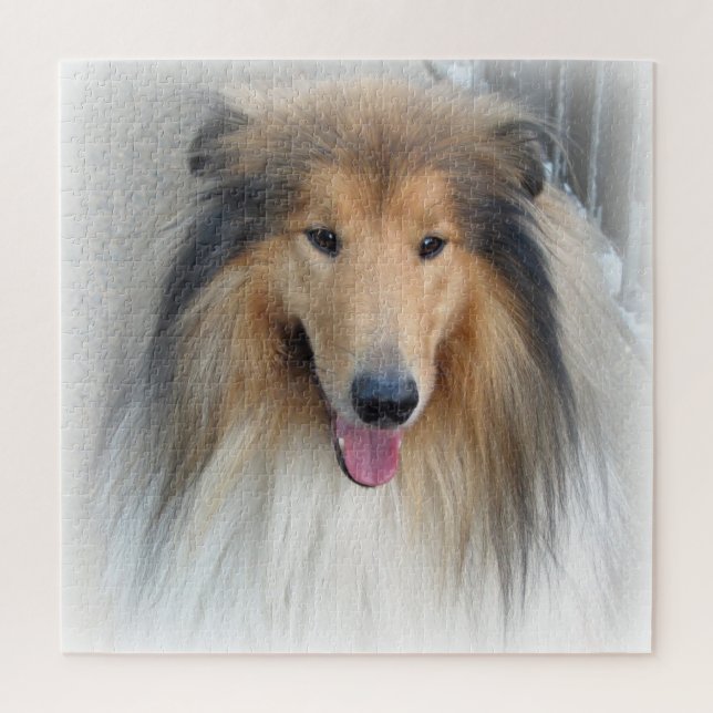 Quebra-cabeça Rough Collie Portrait (Vertical)