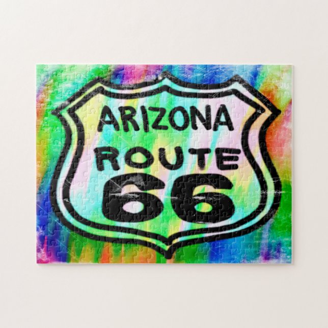 Quebra-cabeça Route 66 Art Deco Arizona. (Horizontal)