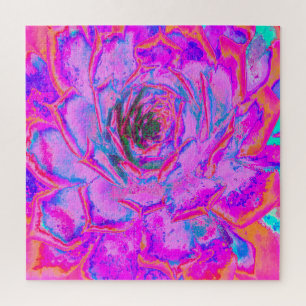 Quebra-cabeça Roxo e Magenta - Sena Rosette Suculente