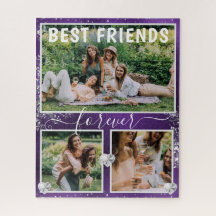 Roxo Espelhado & Brilho Prateado 3 Melhores Amigas