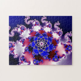 Quebra-cabeça Roxo Mandelbrot Star Fractal