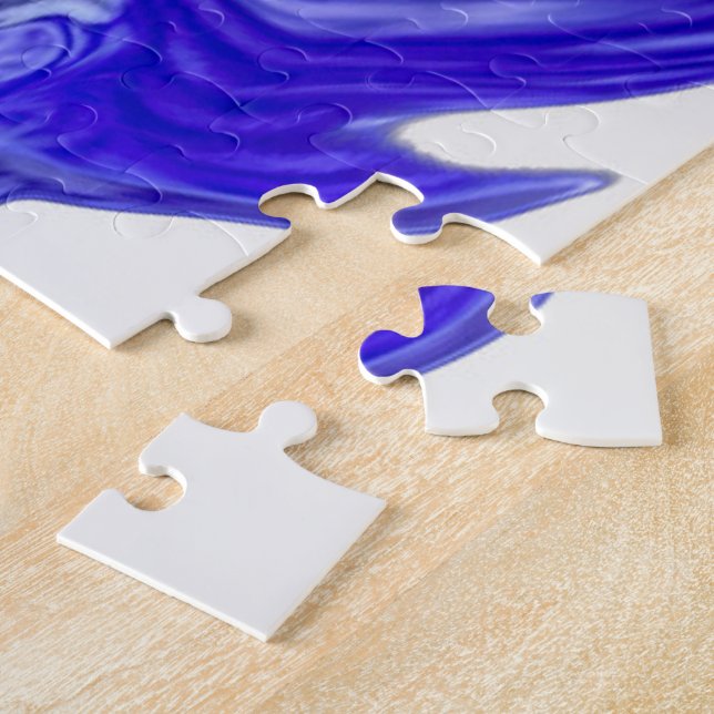 Quebra-cabeça Roxos De Flor Roxo Iris (Lateral)