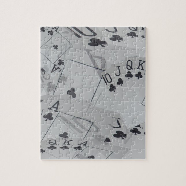 Quebra-cabeça Royal Club Flush Poker Cards Padrão, (Vertical)