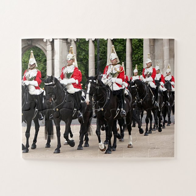 Quebra-cabeça Royal Household Cavalry, Londres, Inglaterra (Horizontal)