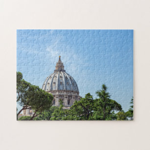 Quebra-cabeça Rua. A cúpula Basilica de Peter, do Jardim Vatica