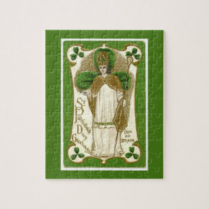 Quebra-cabeça Rua, Bispo Religioso da Irlanda do Dia de Patrick