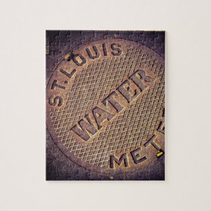 Quebra-cabeça Rua. Cobrir Louis Water Utility - 8x10 - 110 pcs.