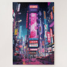 Rua Cyberpunk Tokyo Neon