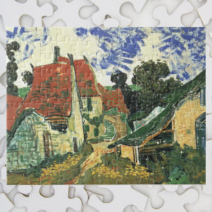 Quebra-cabeça Rua da Aldeia em Auvers por Vincent van Gogh